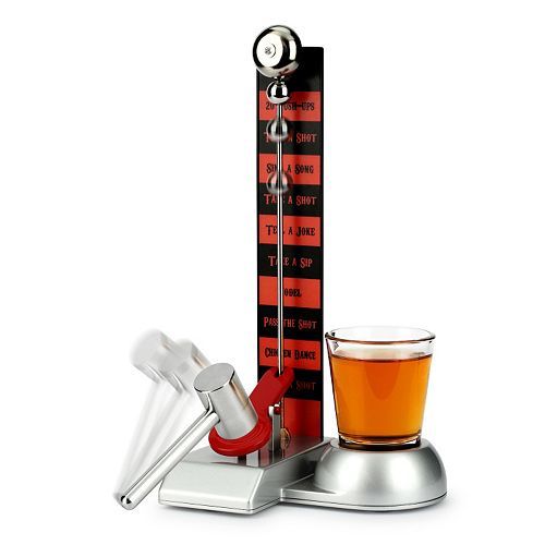 Barbuzzo 3-pc. Hammer Game Shot Glass Set (GREAT SHOT GLASS GAME!) In Box
