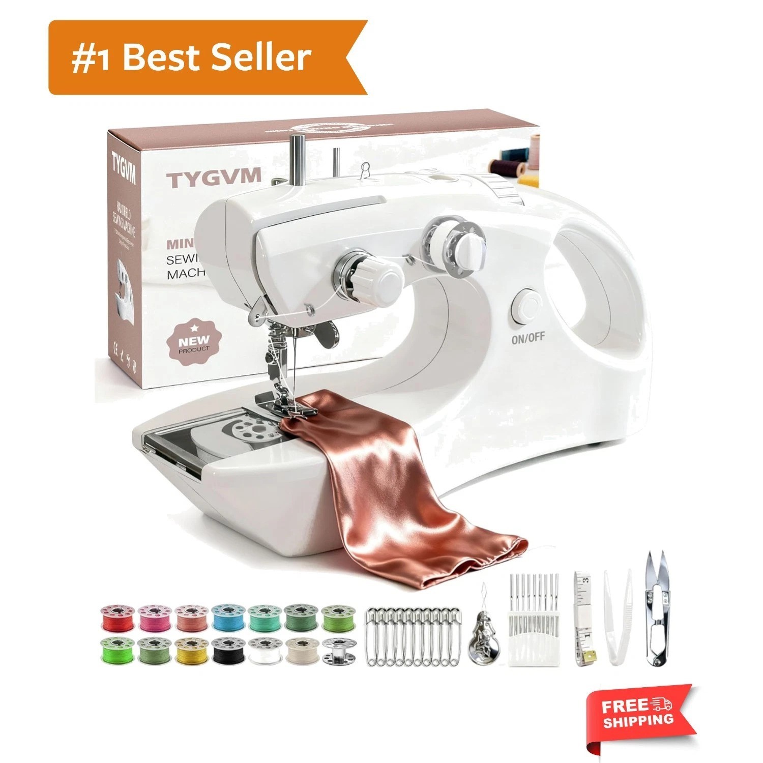 Compact Handheld Sewing Machine - Versatile & Elegant for All Your Sewing Needs