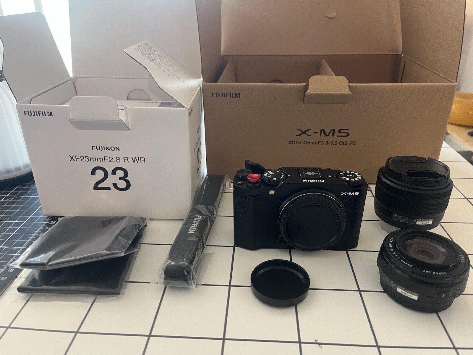 Fujifilm X-M5 Camera Bundle with XF23mmF2.8 R WR & XC15-45mmF3.5-5.6 Lenses