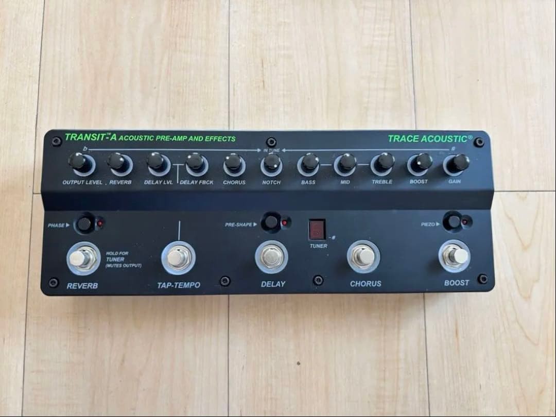 Trace Elliot Transit A Acoustic Guitar Preamp Multi-Effects Pedal Used with Box