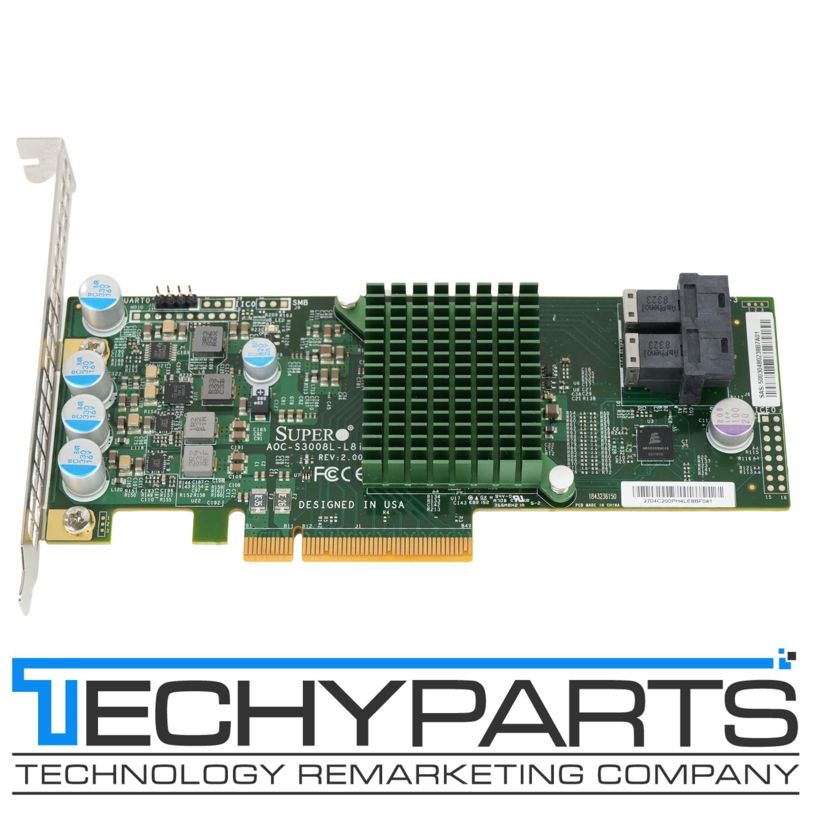 Supermicro AOC-S3008L-L8i SAS3 12G 8-Port Internal PCI-e x8 3.0 RAID Controller