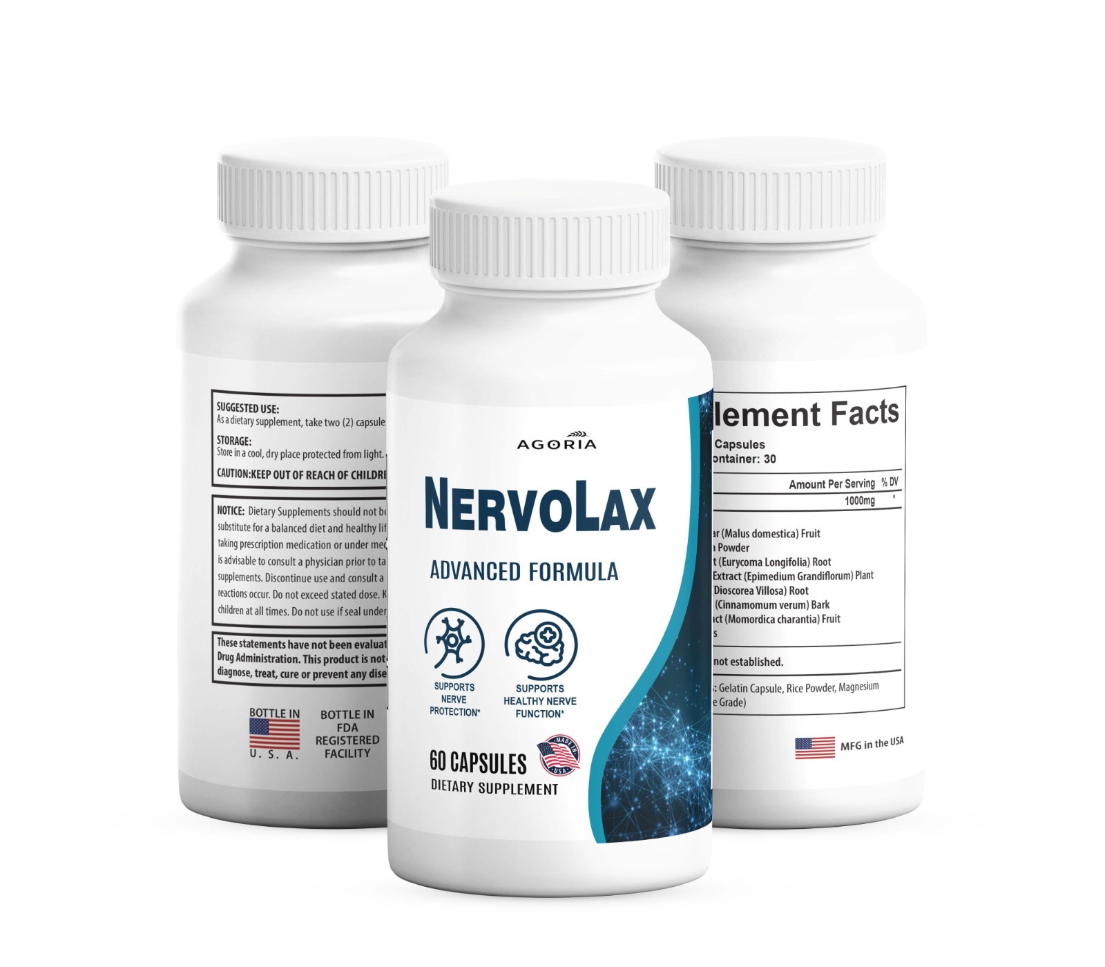 ( 6 Pack )Nervolax Capsules - Advanced Nerve Health Support & Comfort Supplement