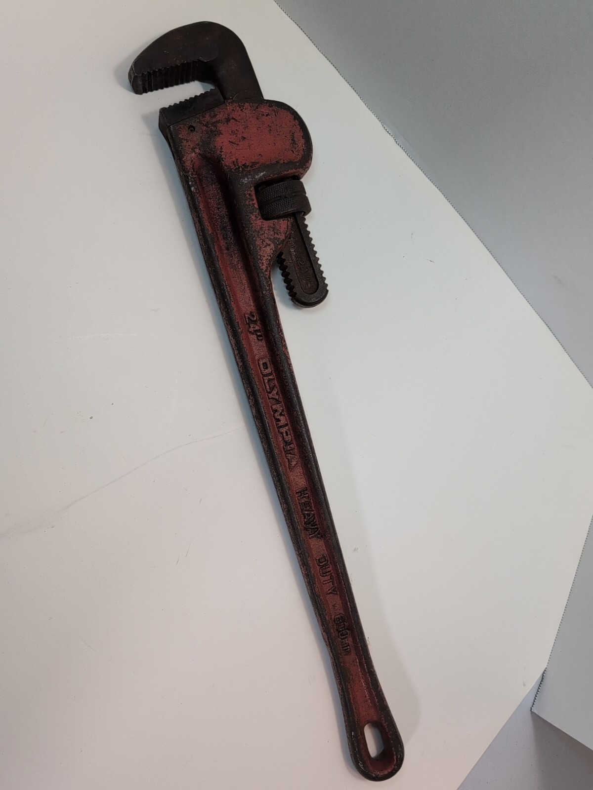 Vintage Olympia 24" Heavy Duty Pipe Wrench Weighs 9LBS
