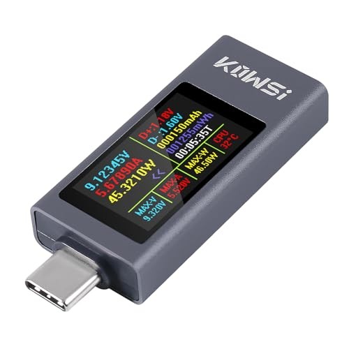 1PCS USB C Tester Power Meter, 4-30V 0-12A Type-C PD Tester Digital