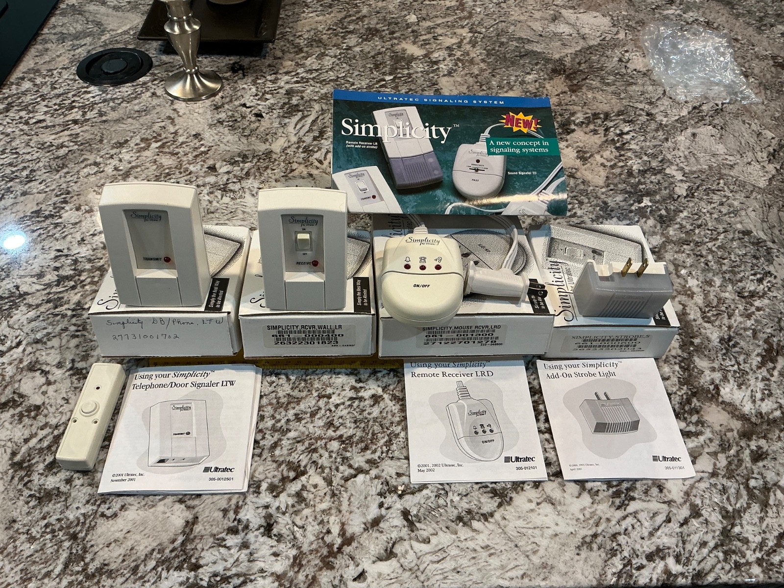 Simplicity, Ultratec Door Bell-Phone Signaler ,Strobe Light & 2 Remote Receivers
