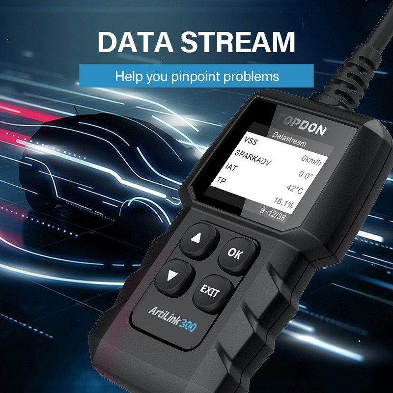 TOPDON AL300 Car OBD2 Diagnostic Tool Engine Fault Code Reader