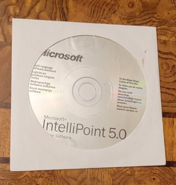 Microsoft IntelliPoint 5.0 Mouse CD Software - 2003