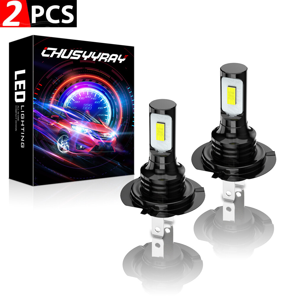 2X H7 LED Headlight Bulbs 6000K For Kawasaki Ninja 650R 2006-2011 650 2013-2019