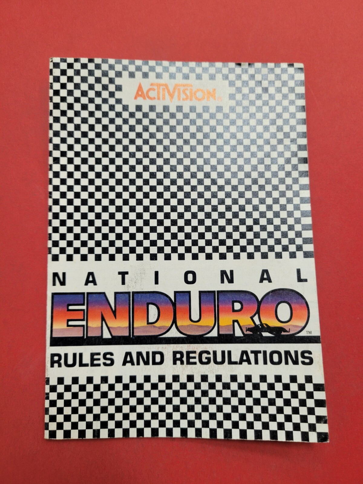 1983 Atari 2600 Activision National Enduro Manual