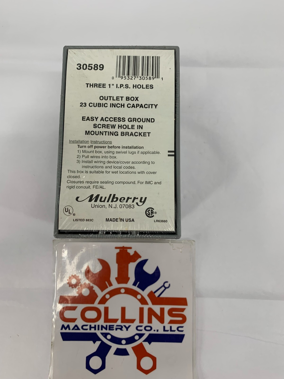 Mulberry 30589 Royal Mountie Weatherproof Box Die Cast Aluminum 24 Cu. In 1-Gang