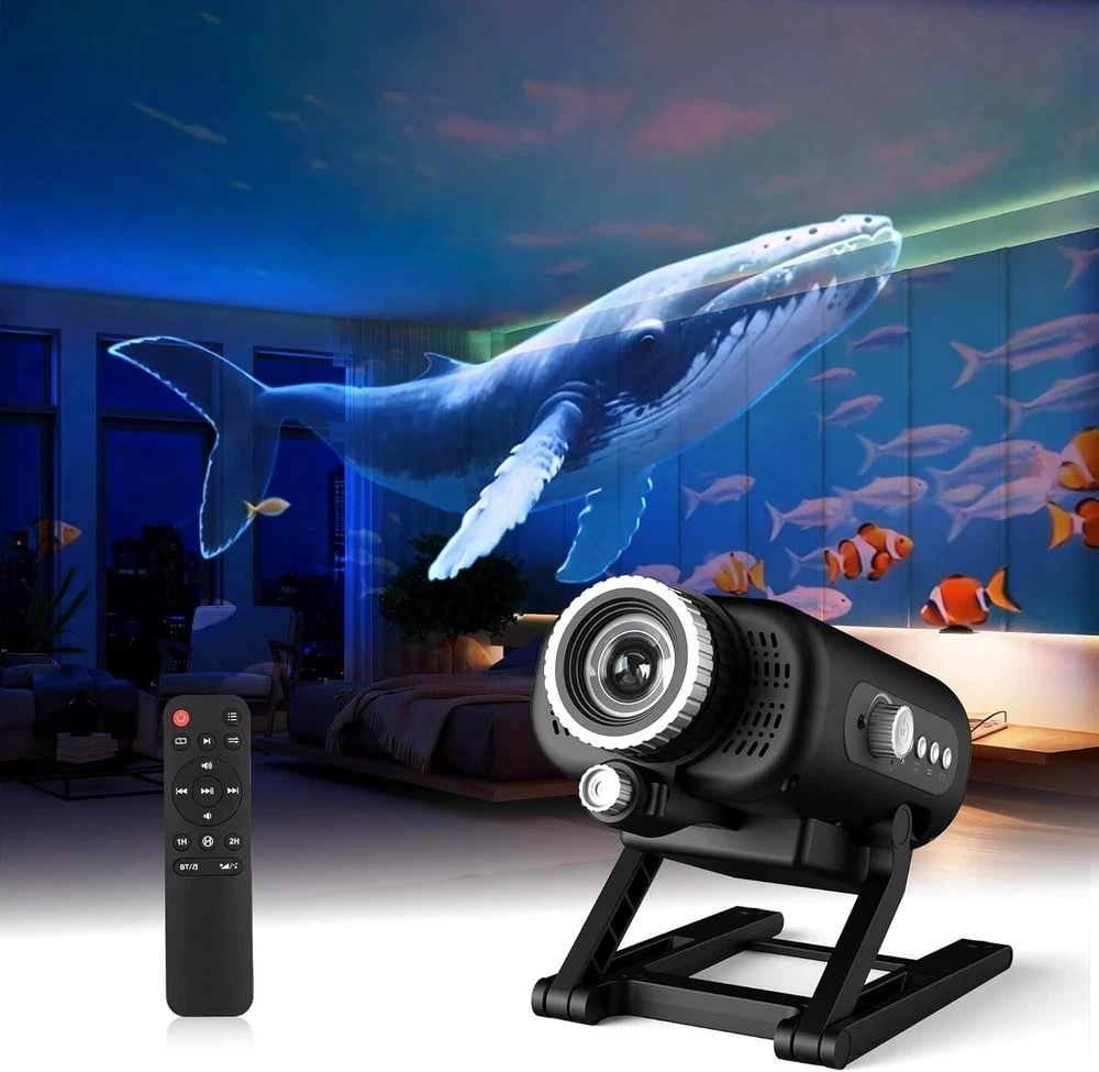 Galaxy Projector 3D Dynamic 60 Scenes Bluetooth Speaker Night Light AIRIVO Star