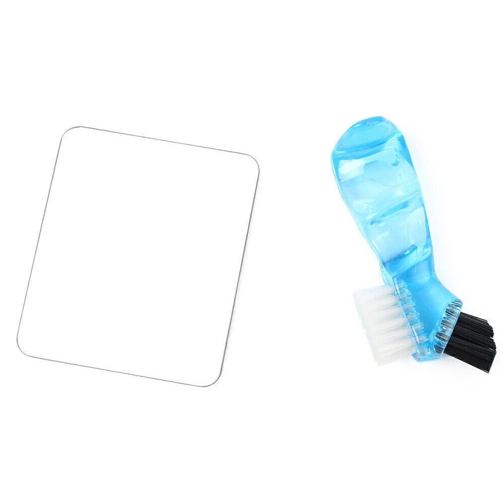 1Set Dental Storage Box Case Cleaning With Mirror And Clean Brush Container Tool