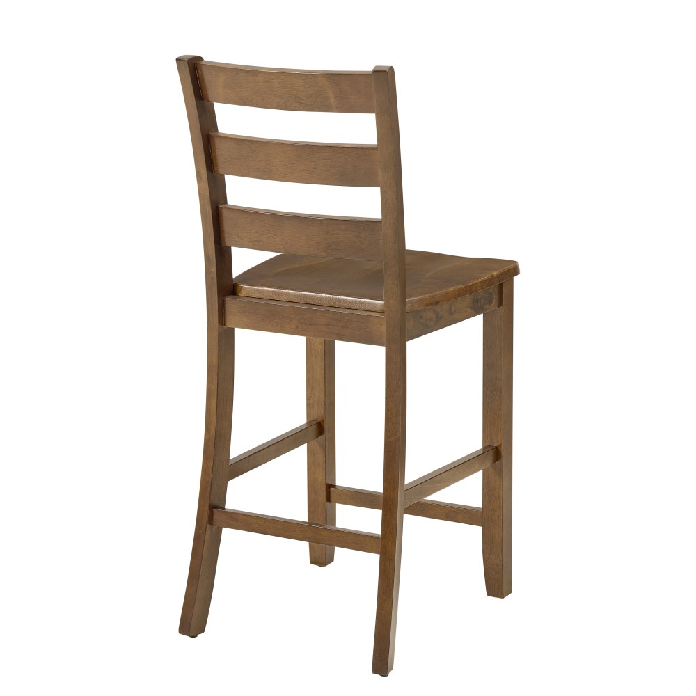 For Dining Room 5 Piece Dining/Bar Table Set - Retro-Style Breakfast Table Brown
