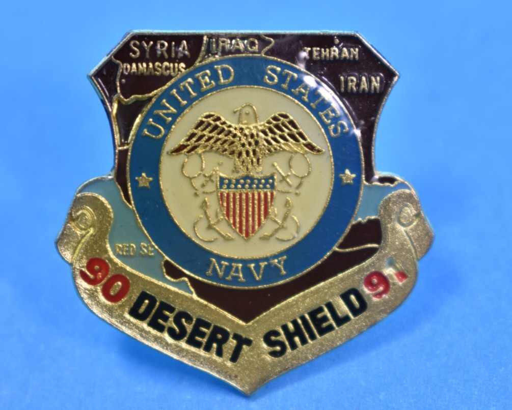 Vintage United States Navy Desert Shield pin