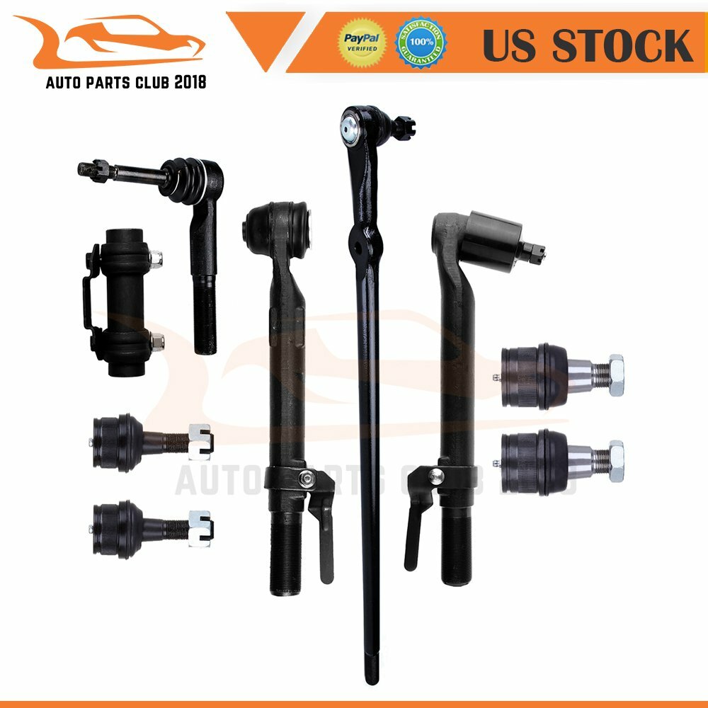 Fits Ford F-250 F-350 Super Duty 9 Pieces ball Joints Tie Rods Drag Link Kit