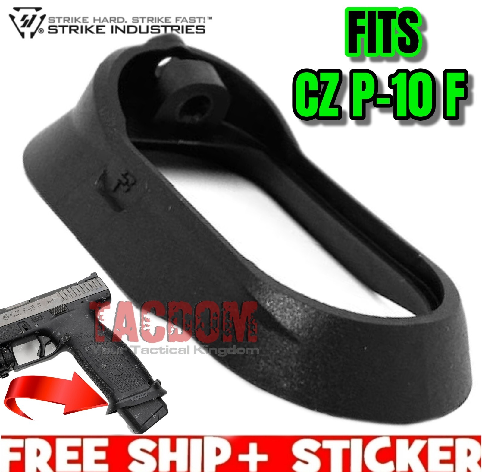 Strike Industrie Magwell for CZ P-10 F CZP10F Black for EMPs Better Reload FAST