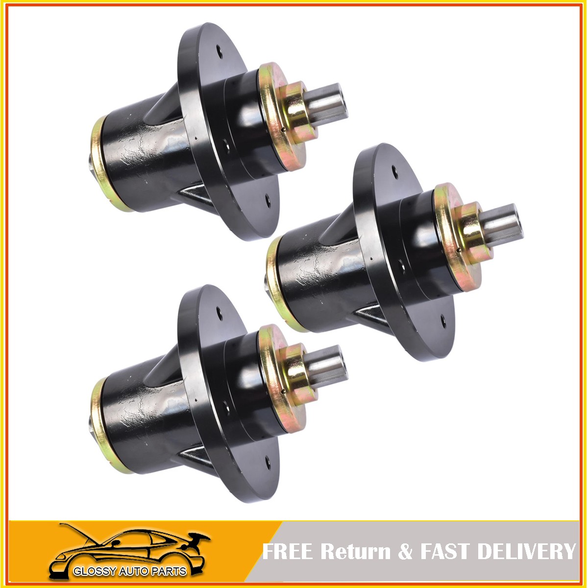 3X Spindle Assembly Fit 54" 61" 72" Deck Bad Boy Outlaw, Outlaw XP 037-8000-50