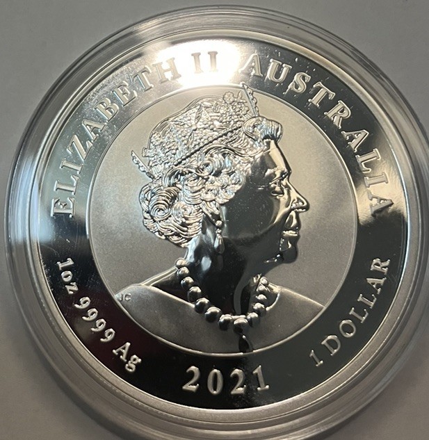 2021 Australia Perth Myth & Legends Dragon 1oz Coin In Capsule