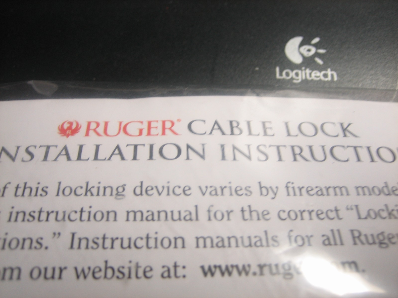 Gun Lock Ruger Firearm Gun Safety Cable Lock Brand New