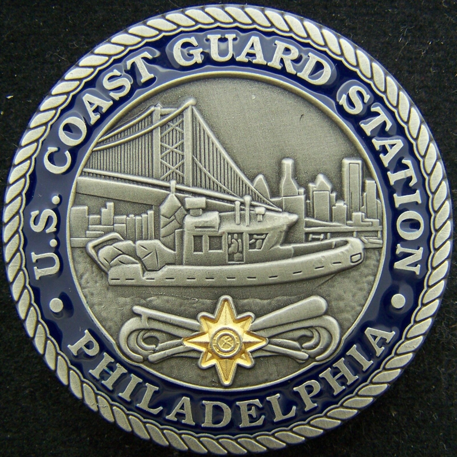 US Coast Guard USCG Station Philadelphia Challenge Coin