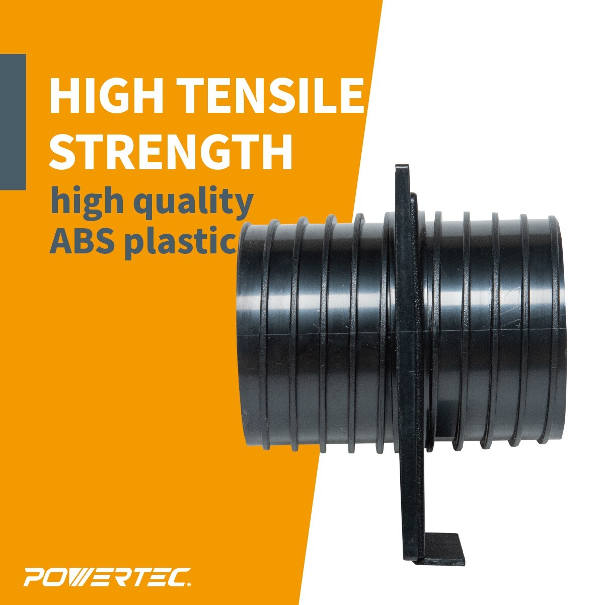POWERTEC 4" Double Threaded Blast Gate for Dust Collector, 2PK (70192-P2)