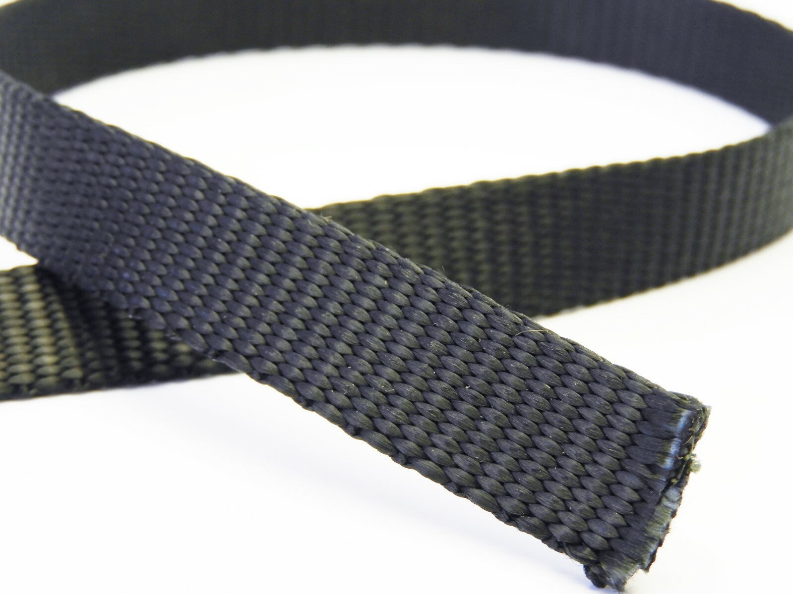 10 yds 5/8" Polypropylene Webbing Heavy Weight Strap Black .080" Thick