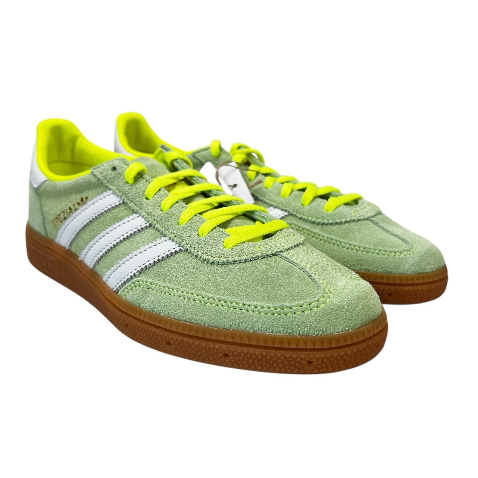 Adidas Handball Spezial Solar Yellow White Gold Shoes JI2655 Women's Sz 6.5 - 11