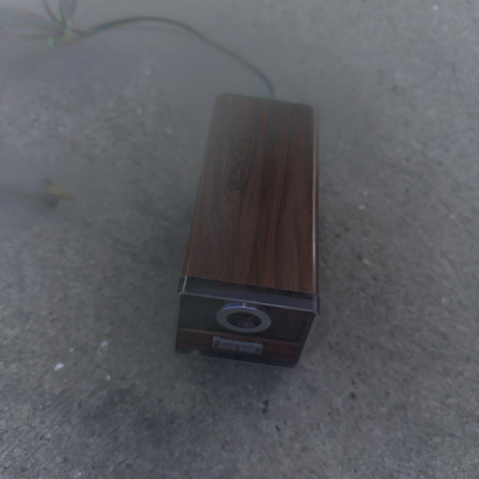 Vintage Panasonic KP-120 Electric Pencil Sharpener w/ Auto Stop Wood Grain Tray