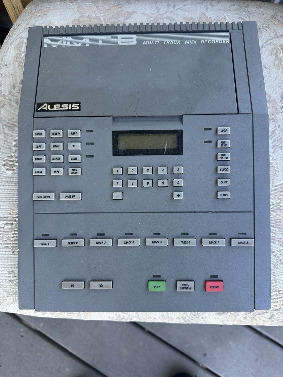 Vintage Alesis MMT-8 8-Channel Sequencer Midi Recorder As Is Untested
