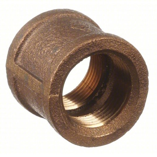 GRAINGER 1VFE4 Coupling, Red Brass, 1 in, F-NPT, Class 125, VM