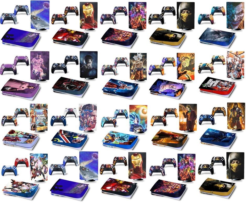 Skin Vinyl PS5 Disc FREE SHIPPING Sticker Protector Hero Anime Gift Cover USA