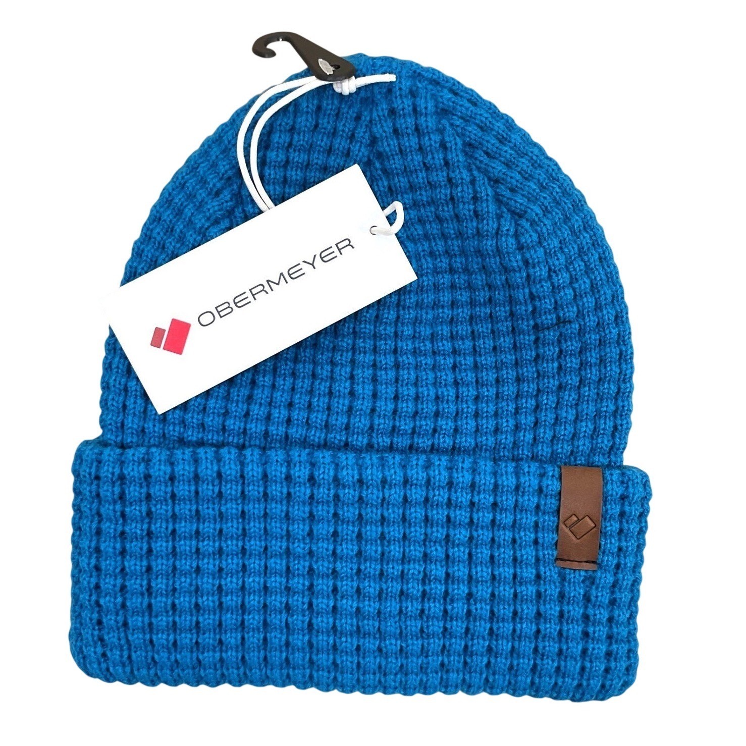 Obermeyer Teen Big Sur Beanie Knit Cuffed Winter Hat Apres Blue One Size