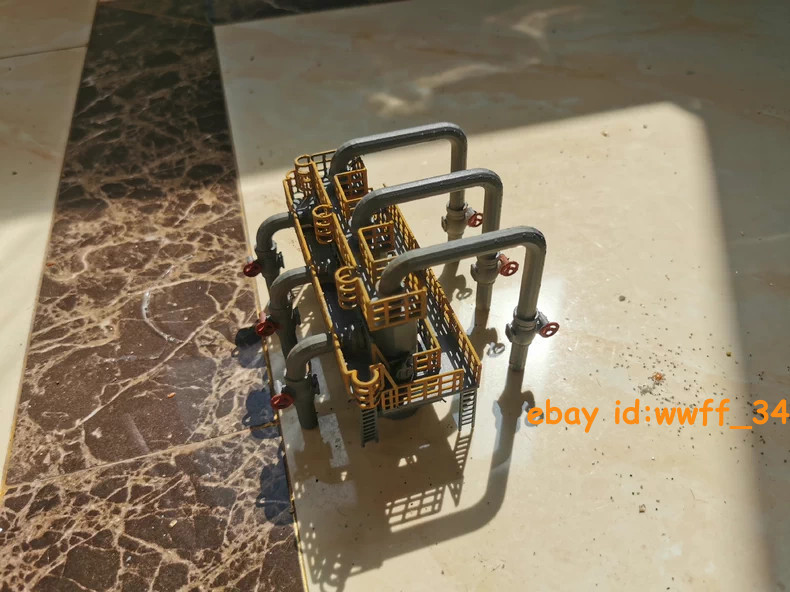 Ho Scale 1/87 Factory Equipment Chemical Industry Diversion Valve Finished Model