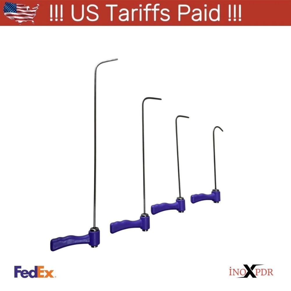 Universal  PDR INOX 2-Piece 360° Rotating Paintless Dent Repair Rod Set – 10mm