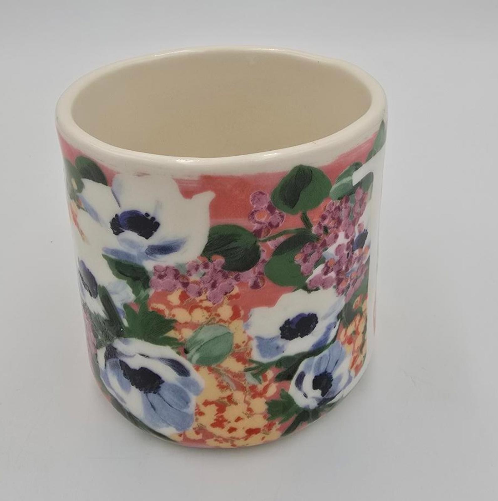 Anthropologie Monogram Floral Mug - Initial "L"