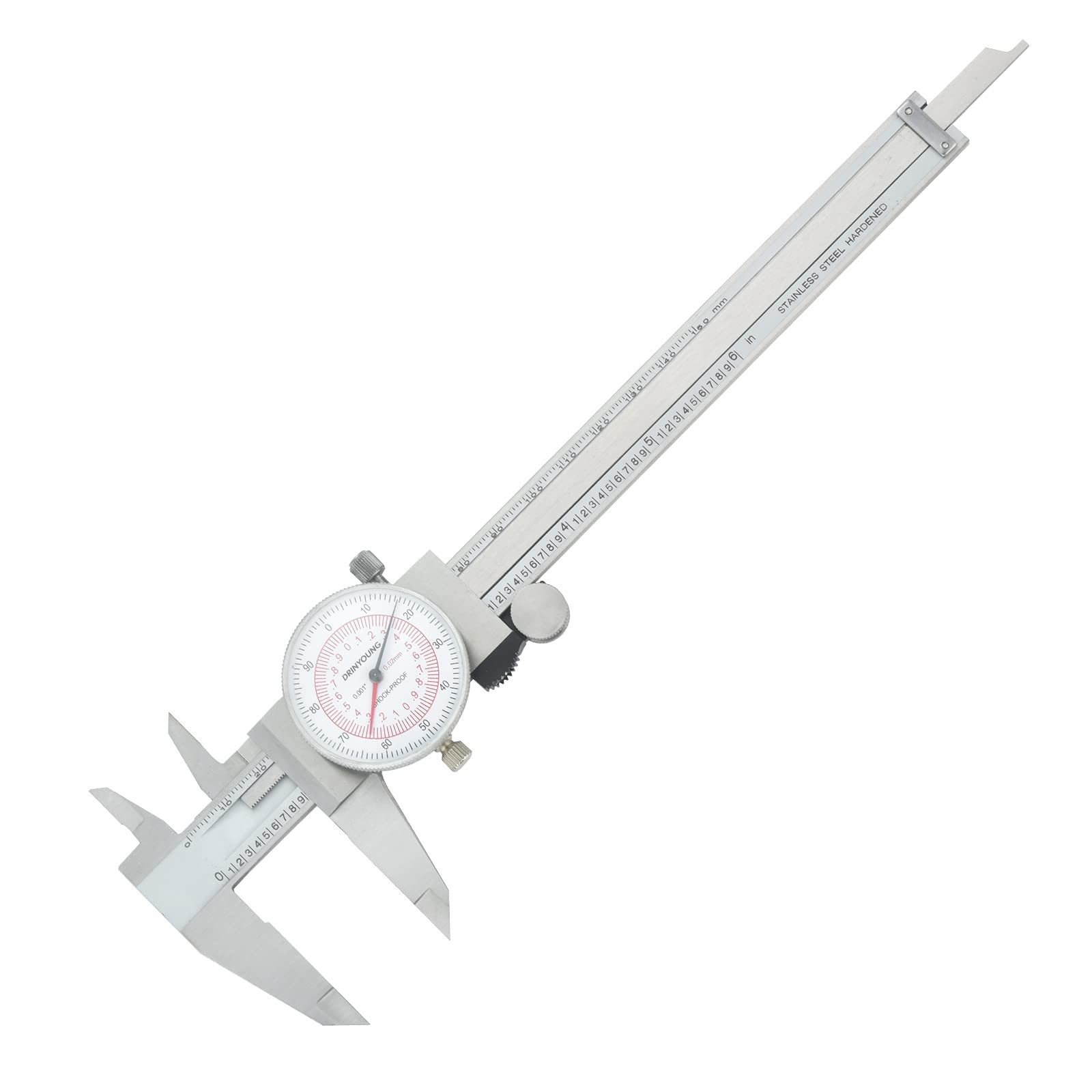 Dial Caliper 6" 150mm Dual Reading Scale Metric System 6" Maximum Measuring 0...