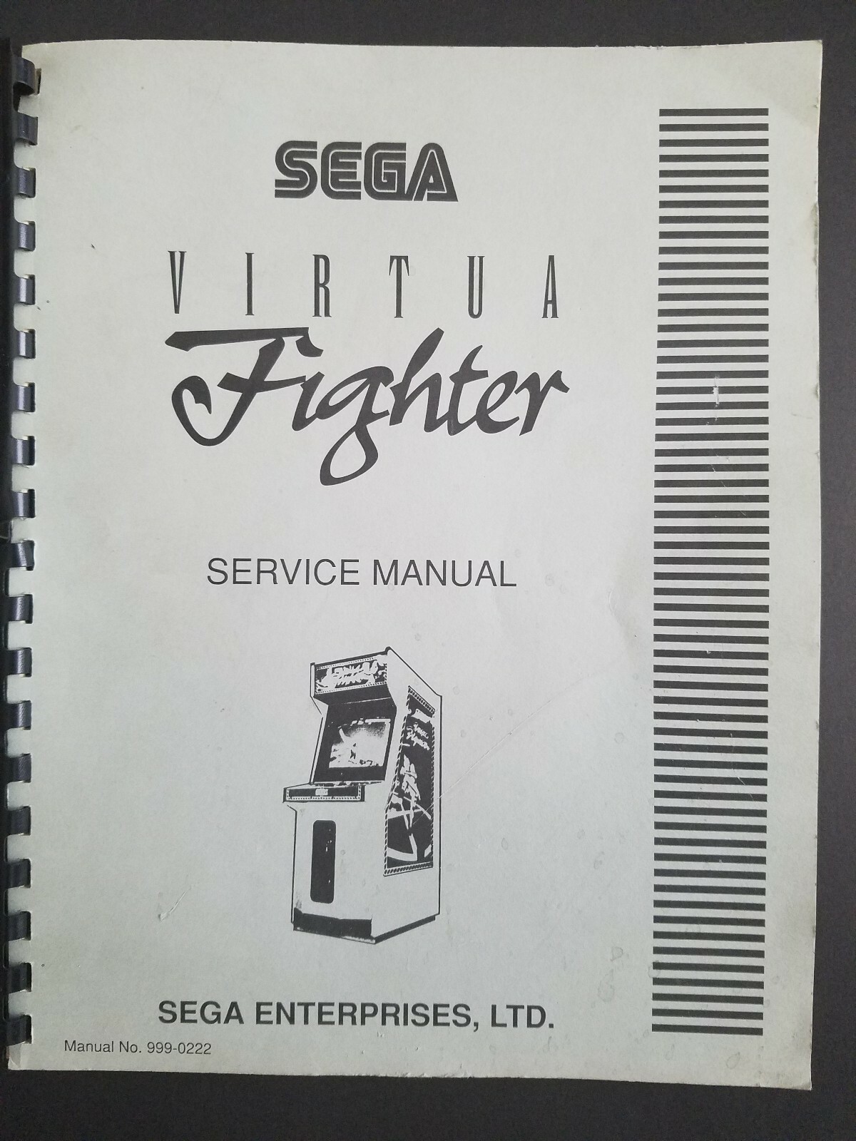 VINTAGE Original Sega Virtua Fighter Arcade Game Service Manual COMPLETE