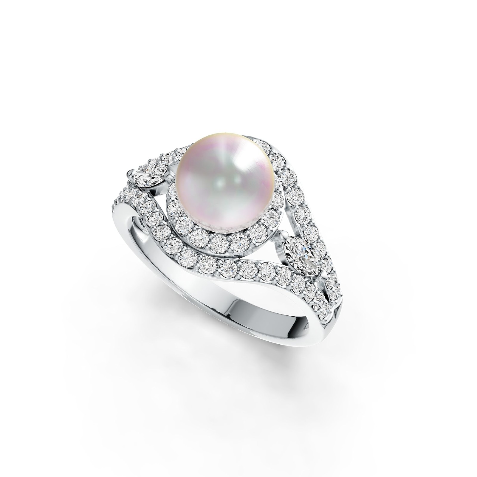 Sterling Silver Semi Mount Ring Setting Round RD 8.5mm
