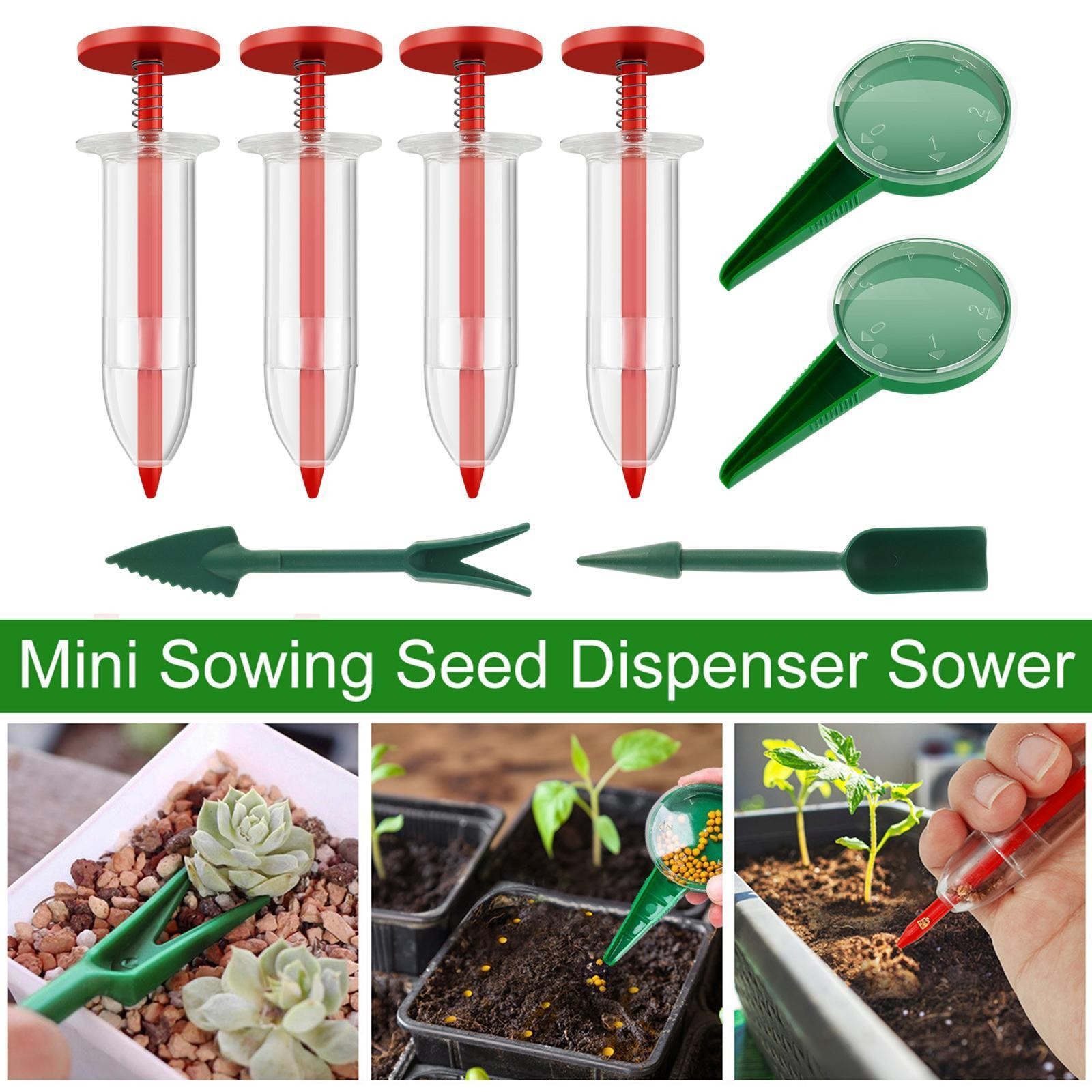 Mini -Saatspender -set, Manual Sowing Dibber And Widger Set for