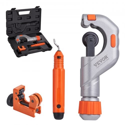 3PCS Tubing Cutter Set - Heavy Duty Pipe Cutter 3/16"-2"OD, Mini Tube Cutter...