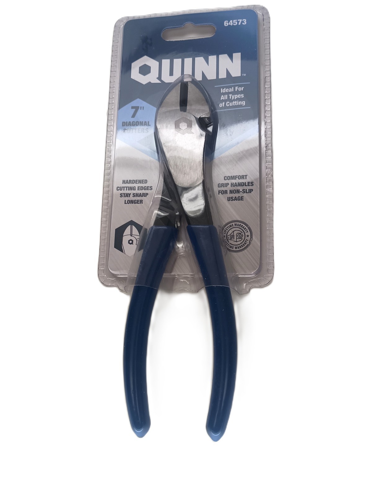 Quinn 7 in Diagonal Cutters High Carbon Steel Comfort Grip Hand Tool