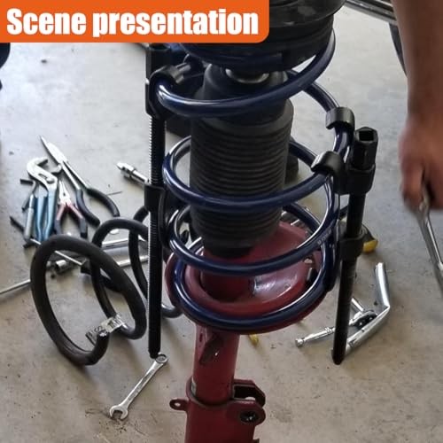 2PCS 14" Coil Spring Compressor Tool, Heavy Duty Auto Suspension Strut Black