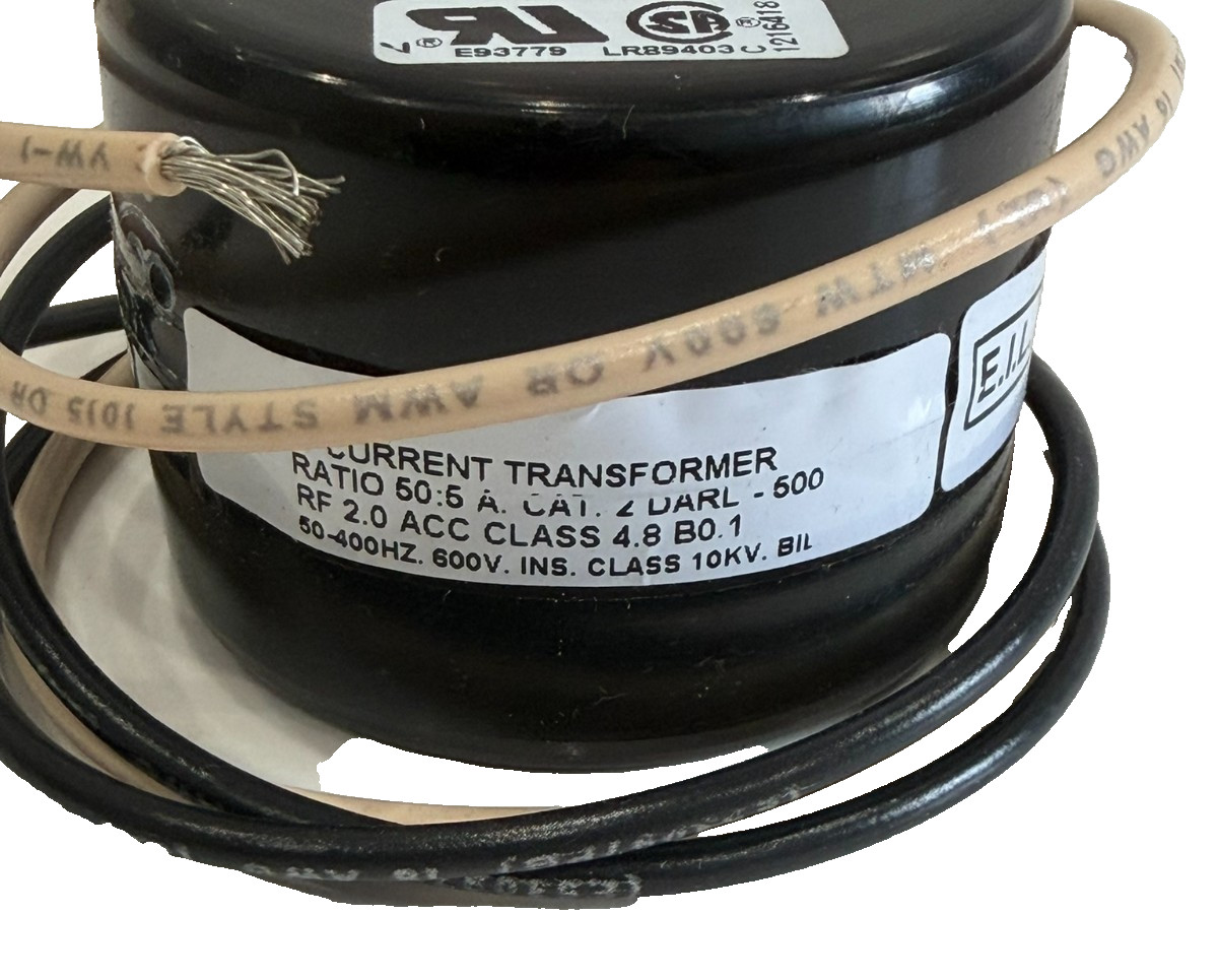 NEW E.I.L INSTRUMENTS 2DARL-500 CURRENT TRANSFORMER 50:5 2DARL500