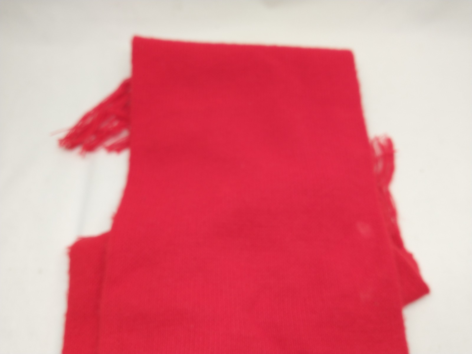 Vintage Scarf Tassels CONTAC DRUG Red White Blue Scarf WPL Promo