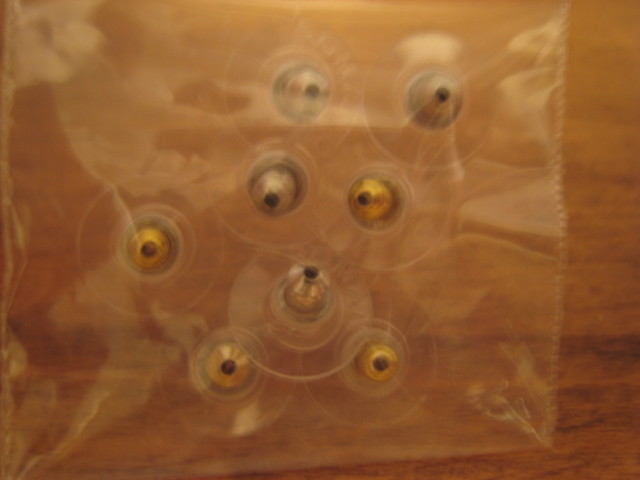 4 PAIR OF PIERCED EARRING BACKS – 2 PAIR GOLD & 2 PAIR SILVER