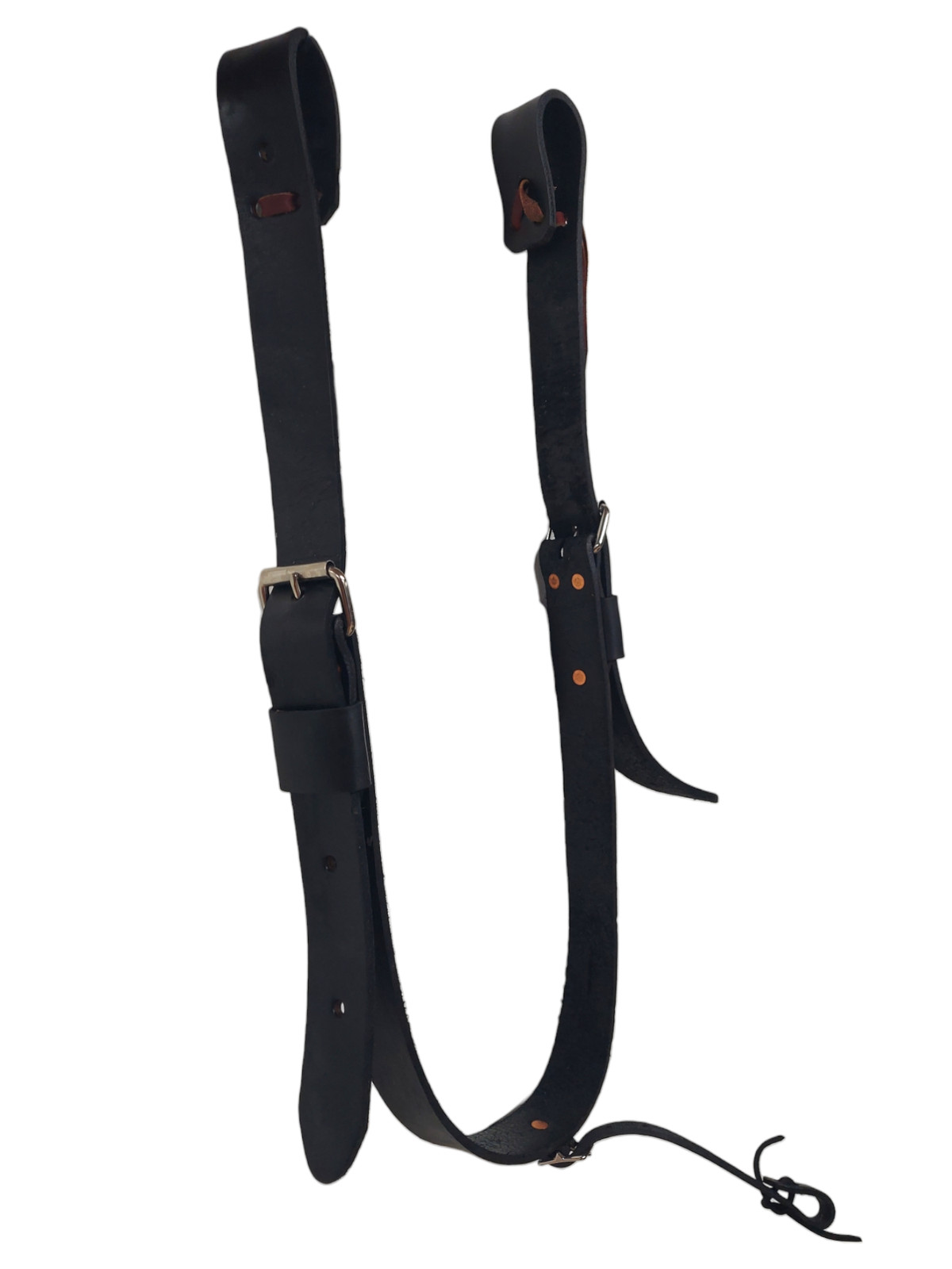HR Saddlery 1 3/4 Single Ply Black Back Cinch Set 6101-02