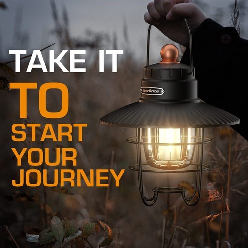 EverBrite LED Rechargeable Camping Lantern 550LM USB C Lantern with 3 Light Mode