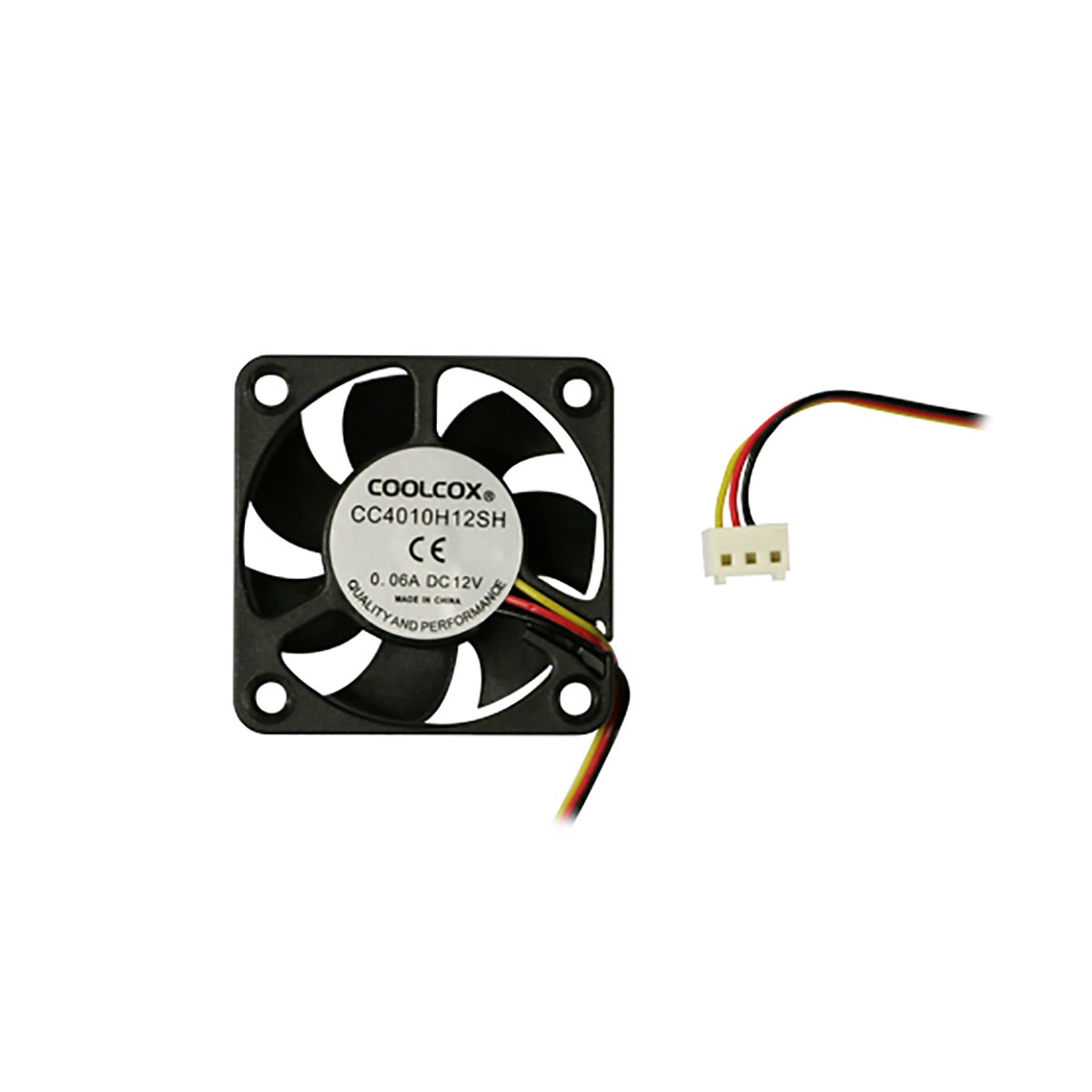 Cooling Fan 12V DC Hydraulic Bearing 3-Wire With Connector