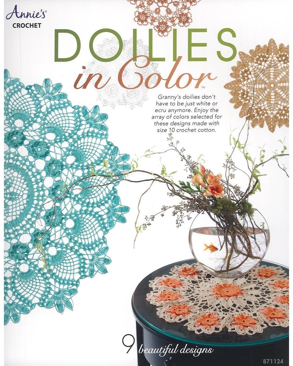 DOILIES In COLOR ~ Crochet Pattern Book ~ 9 Designs Created w/ Cotton Thread