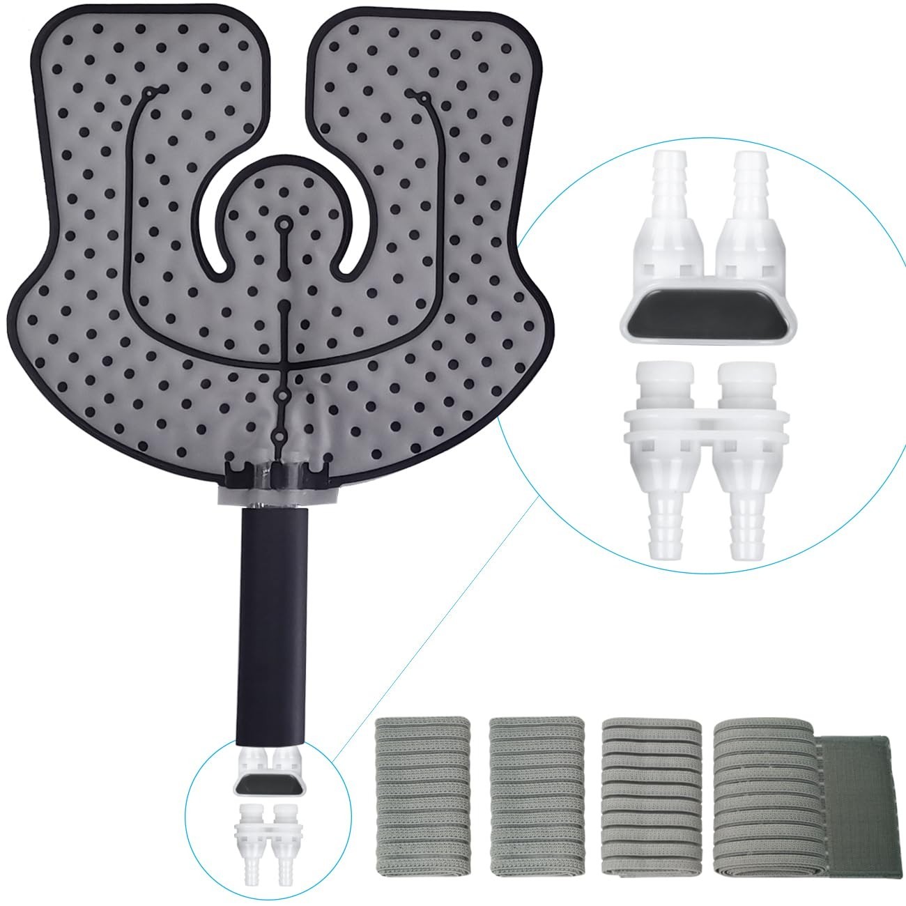 Universal Cold Therapy Pad - Ice Therapy Machine Attachment, Connectors Included